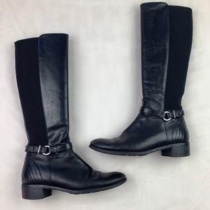 Aquatalia Oralie Black Riding Boots